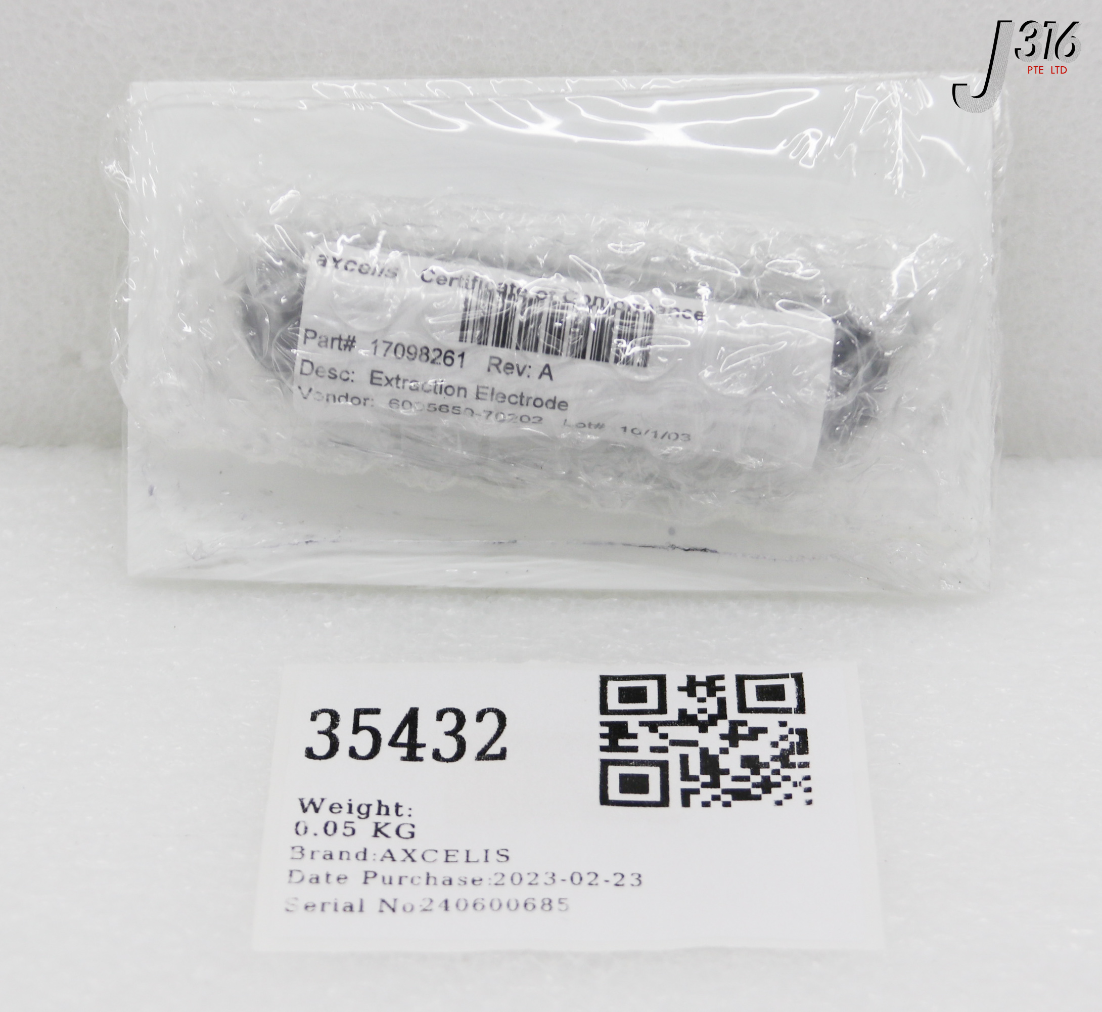 S.T 35432 AXCELIS EXTRACTION ELECTRODE (NEW) 17098261 | eBay
